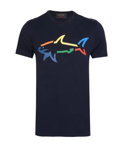 Paul & Shark Round-necked T-shirt In Black
