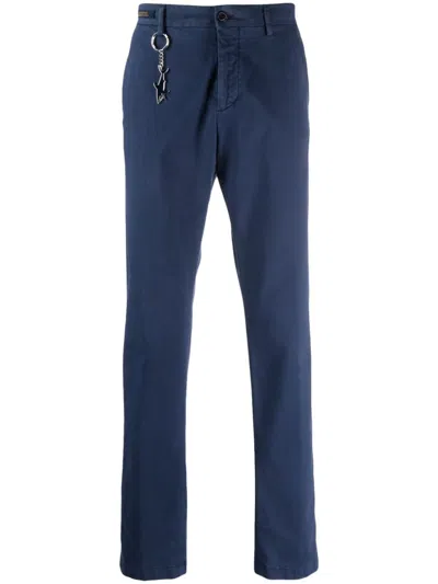 Paul & Shark Straight-leg Tailored Trousers In Blau