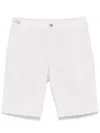 Paul & Shark Seersucker Cotton Bermuda Shorts In Neutrals