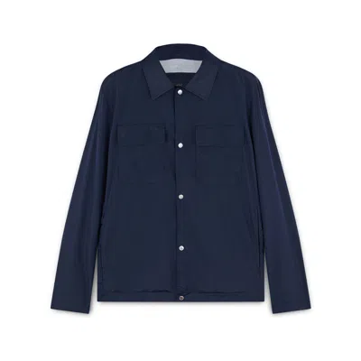 Paul & Shark Shacket Typhoon® Silk In Blu