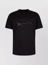 Paul & Shark Shark Graphic Crew Neck Short Sleeve T-shirt In Black