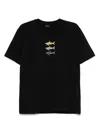 Paul & Shark Sharks Print Cotton Jersey T-shirt Clothing In Black