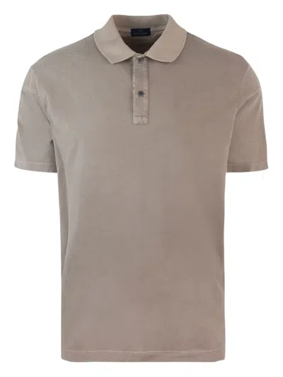 Paul & Shark Short-sleeve Polo Shirt In Neutrals