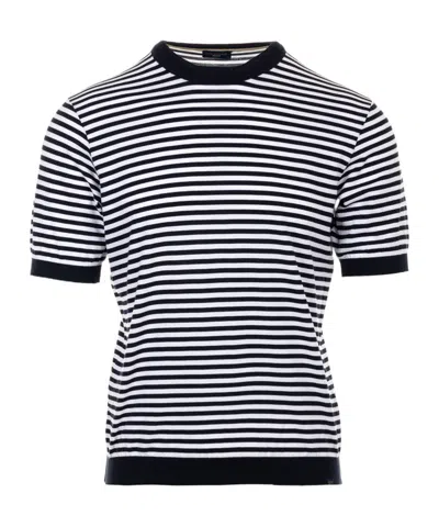 Paul & Shark Short Sleeve Sweater In Black