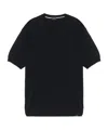 Paul & Shark Short Sleeve Crew Neck Top In Black