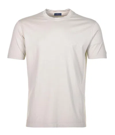 Paul & Shark Short Sleeve Tonal Moon Logo T Shirt Beige In Blue