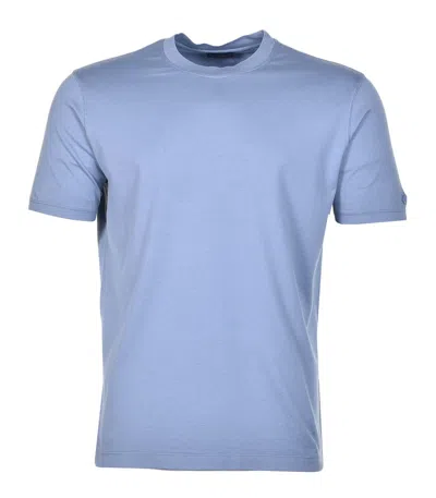 Paul & Shark Short Sleeve Tonal Moon Logo T Shirt Blue