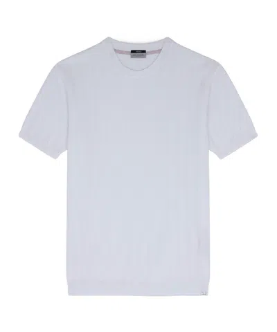 Paul & Shark Short-sleeved Knitted T-shirt In White