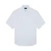 Paul & Shark Camicia In Lino A Manica Corta In Bianco