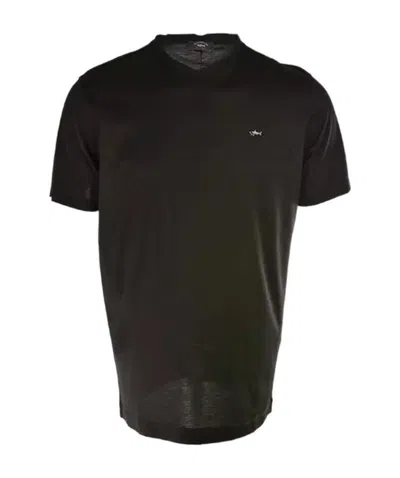 Paul & Shark Short-sleeved Logo T-shirt In Black