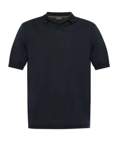 Paul & Shark Short-sleeved Polo Shirt In Black
