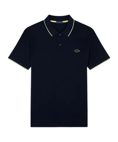 Paul & Shark Short-sleeved Polo Shirt In Black