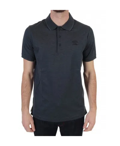 Paul & Shark Short-sleeved Polo Shirt In Black