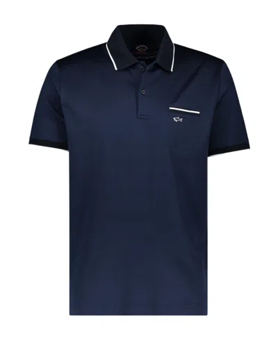 Paul & Shark Short-sleeved Polo Shirt In Black