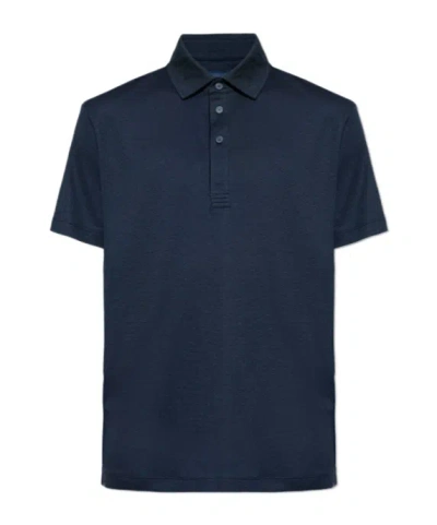 Paul & Shark Short-sleeved Polo Shirt In Blue