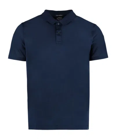 Paul & Shark Short-sleeved Polo Shirt In Blue