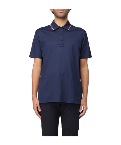 Paul & Shark Short-sleeved Polo Shirt In Blue