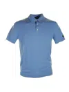 Paul & Shark Short Sleeved Polo Shirt Light Blue In Blue