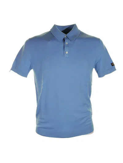 Paul & Shark Short Sleeved Polo Shirt Light Blue