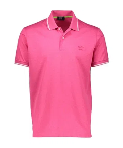 Paul & Shark Short-sleeved Polo Shirt In Pink