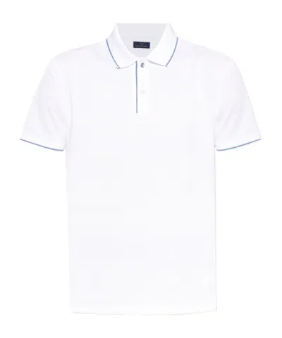 Paul & Shark Short-sleeved Polo Shirt In White
