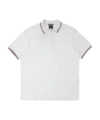 Paul & Shark Short-sleeved Polo Shirt In White