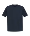 Paul & Shark Tone-on-tone Embroidery Cotton Jersey T-shirt Clothing In Black