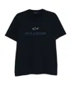 Paul & Shark Flocked-logo T-shirt In Black