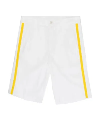 Paul & Shark Side Striped Shorts In White