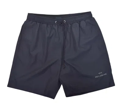 Paul & Shark Silver Logo Swim Shorts Navy