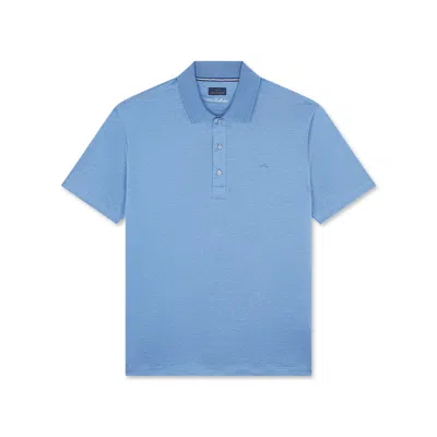 Paul & Shark Polo Silver In Jersey Di Cotone Perlé In Denim Medio