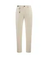 Paul & Shark Paul  Shark Low Rise Skinny Cropped Trousers In Nude