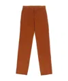 Paul & Shark Straight Casual Pants In Brown
