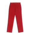 Paul & Shark Straight Casual Pants In Red