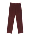 Paul & Shark Straight Casual Pants In Red