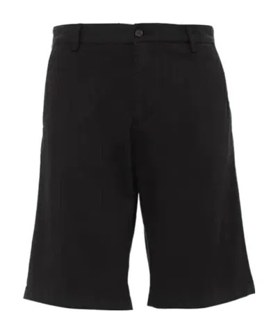 Paul & Shark Straight Tube Slim Shorts In Black