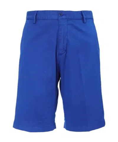 Paul & Shark Straight Tube Slim Shorts In Blue