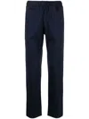 Paul & Shark Stretch-cotton Track Trousers In Blue