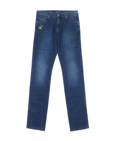 Paul & Shark Stretch Logo Jeans In Blue