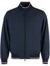 Paul & Shark Stripe Detailing Zip Jacket In Blue