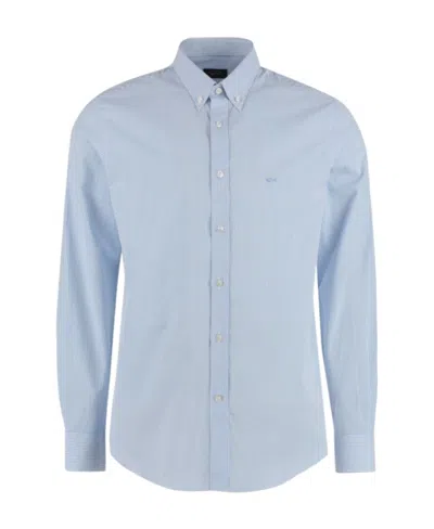 PAUL & SHARK STRIPE-PATTERN COTTON SHIRT