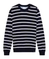Paul & Shark Stripe Pattern Sweater In Black