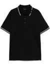 Paul & Shark Stripe-trim Polo Shirt In Black