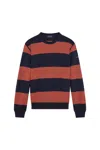 Paul & Shark Striped Cardigan In Black