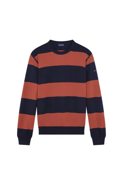 Paul & Shark Striped Cardigan In Black