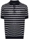 Paul & Shark Cotton Striped Polo Shirt In White