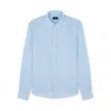 Paul & Shark Camicia In Lino Con Motivo A Righe In Azzurro Righe Bianche