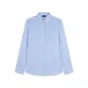 Paul & Shark Camicia In Lino Con Motivo A Righe In Bianco Righe Avio