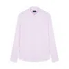 Paul & Shark Camicia In Lino Con Motivo A Righe In Rosa Righe Bianche