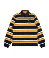 Paul & Shark Striped Long-sleeved Polo Shirt In Black
